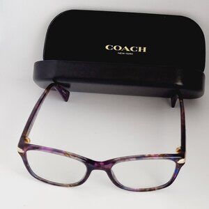 Coach 5288 Eyeglasses Women's Confetti Purple/Violet Full Rim Prescription